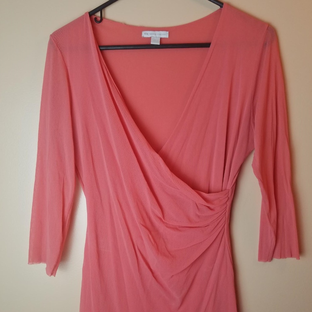New York & Company Wrap Blouse
